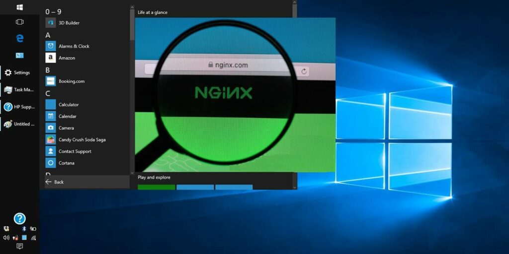 Featured Image Windows 10 Nginx Combination