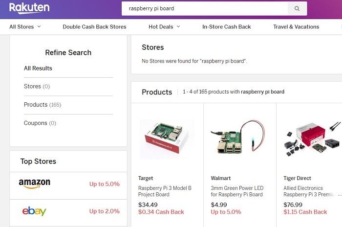 Resultados de búsqueda de Rakuten