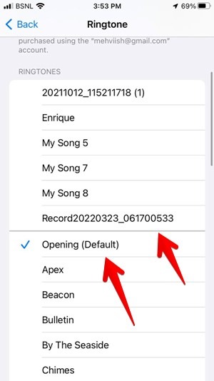 Cambio de tono y sonido de iPhone