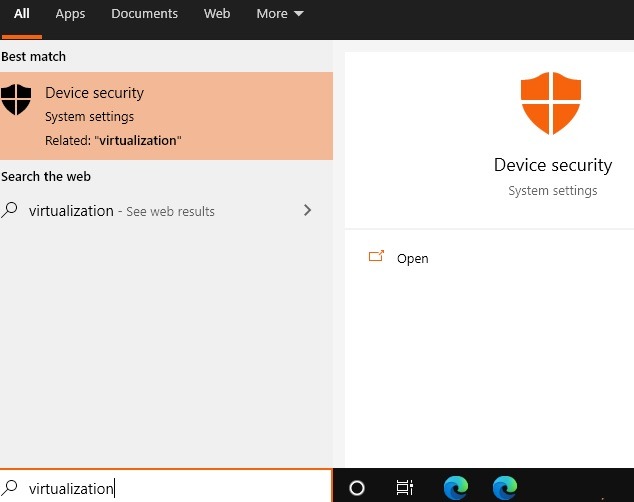 Virtualización de seguridad de dispositivos de compatibilidad con Windows 11