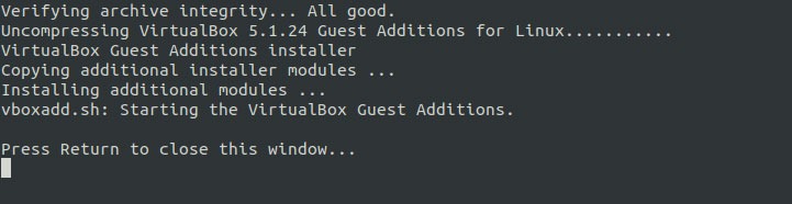 Virtualbox Guest Additions Indicadores de Ubuntu