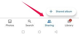 Desactivar enlace compartido Google Photos Pestaña para compartir Android Menú inferior