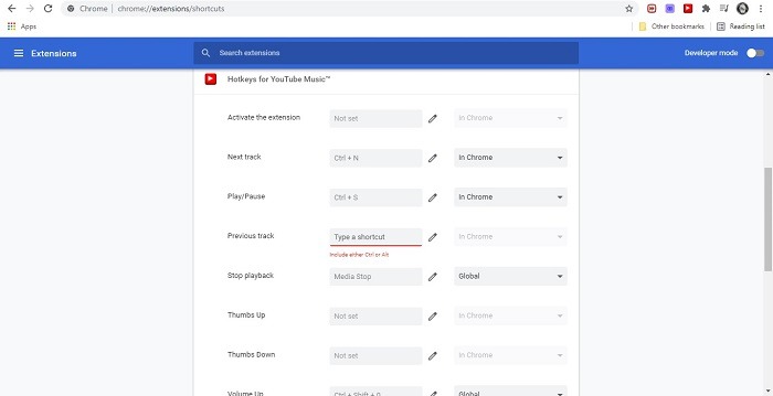 Las mejores extensiones de música Teclas de acceso rápido de Google Chrome para música de Youtube