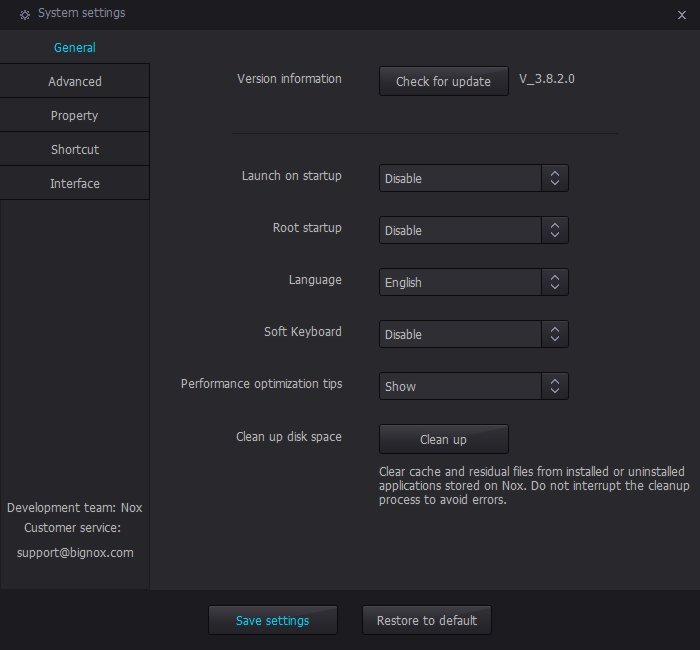 nox-app-player-configuraciones generales