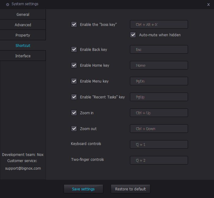 nox-app-player-shortcut-settings