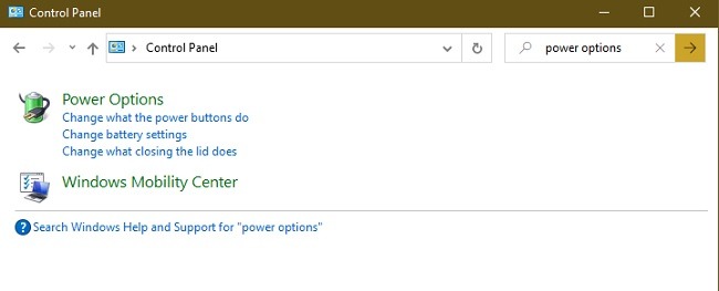 Cómo reparar el error de falla del estado de energía del controlador en la búsqueda de control de Windows 10