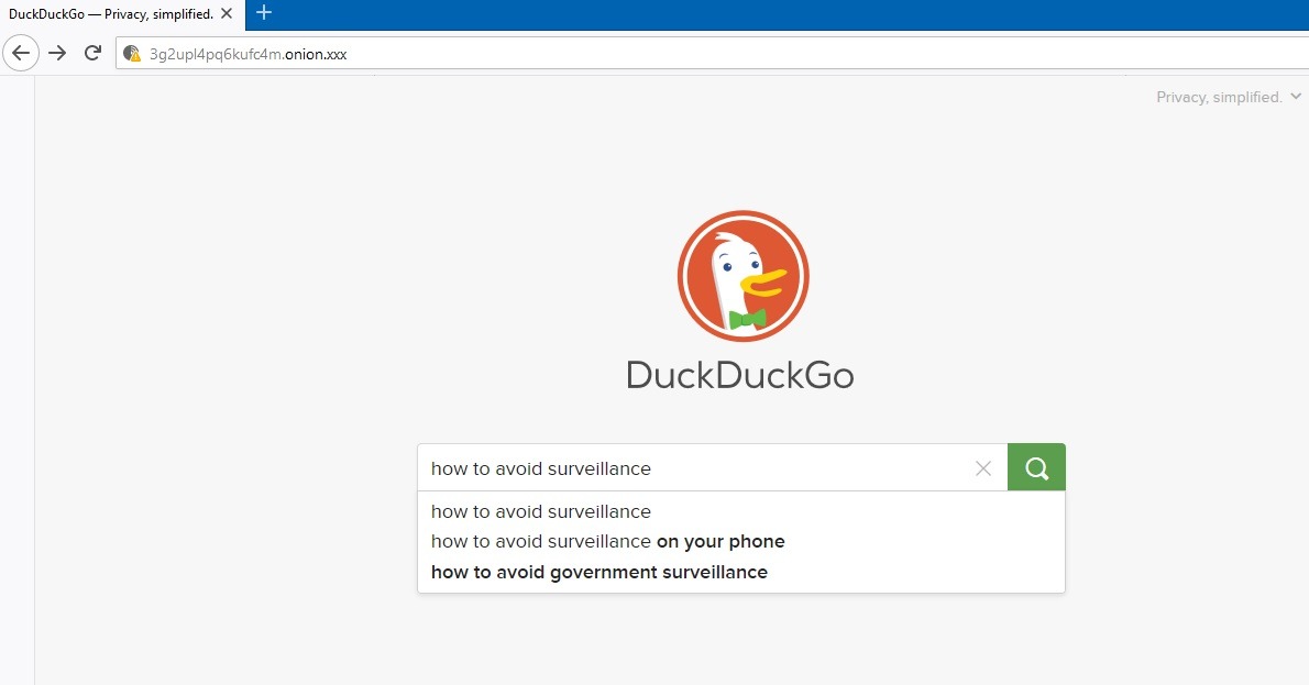 Web oscura Google Duckduckgo Sitio de cebolla