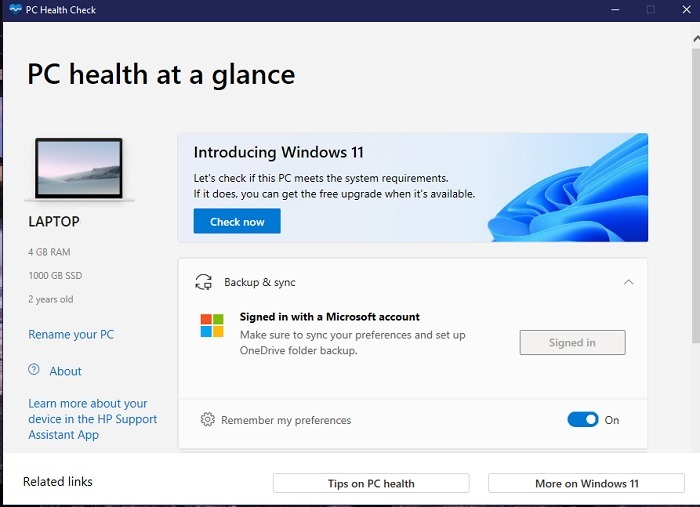 Cosas que hacer antes y después de instalar Windows 11 PC Health Check