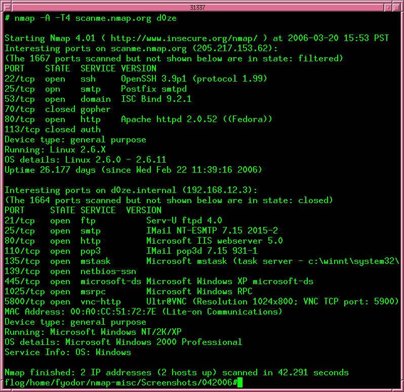 Escaneo en red Nmap (2)