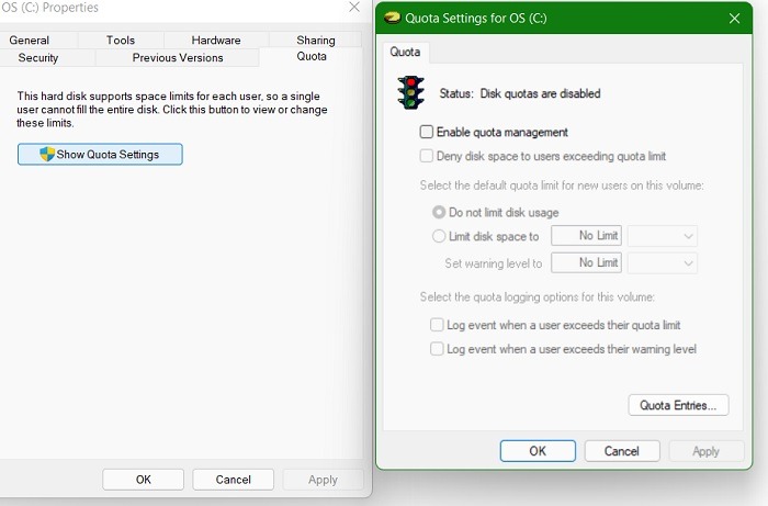 Configuración de cuota de corrección de memoria alta