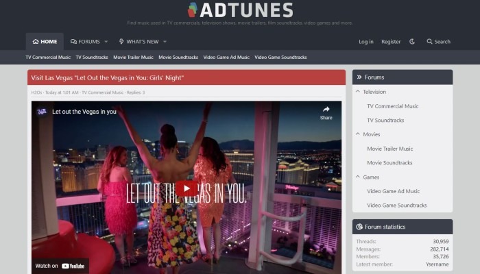 Encuentra canciones Adtunes