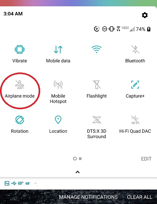 Cómo solucionar el error de asignación de dirección IP en Android Airplane