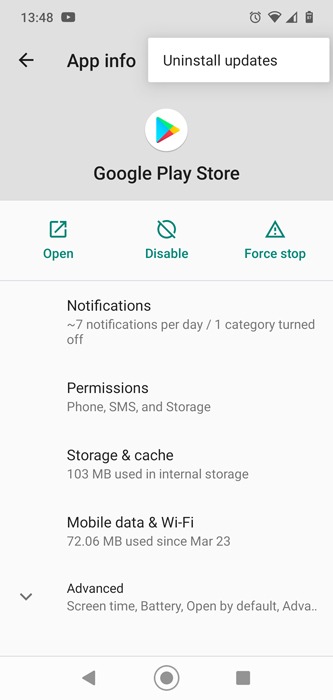 Arreglar las actualizaciones de desinstalación de drenaje de batería de Google Play Services