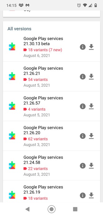 Arreglar el drenaje de batería de Google Play Services Apkmirror 2