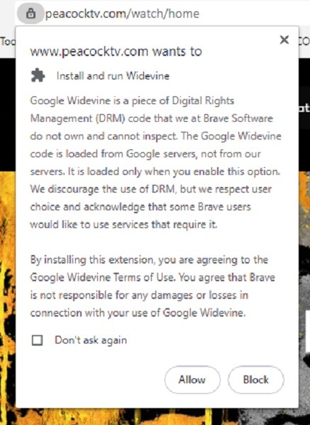 ¿Qué es el aviso de instalación de Google Widevine Drm?