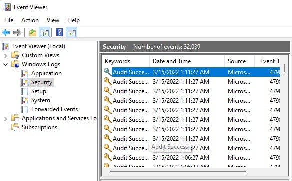 Cómo saber si alguien más está iniciando sesión en su PC con Windows Event Security