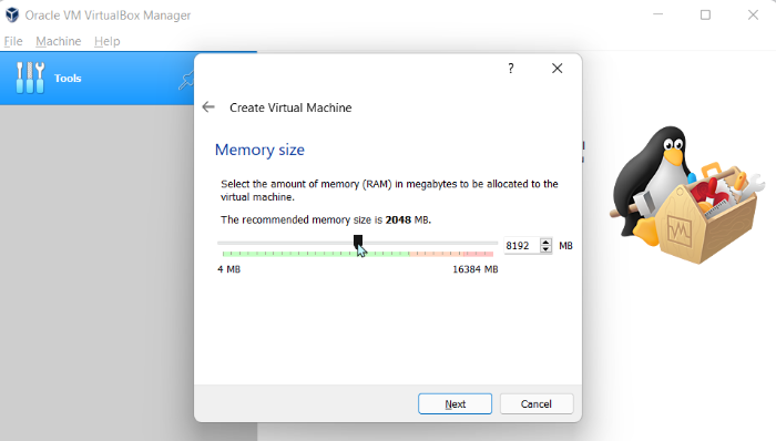 Ajuste de memoria de Macos Virtualbox