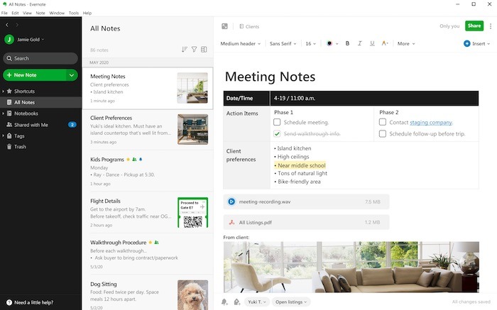 Alternativas gratuitas Onenote Evernote