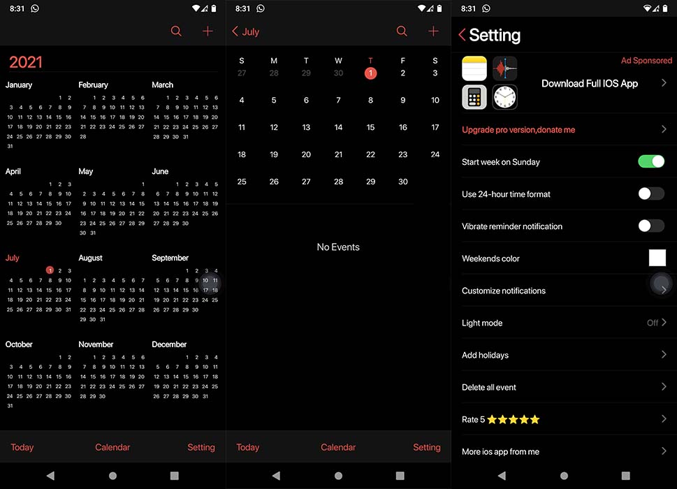 Androidlookios Icalendar