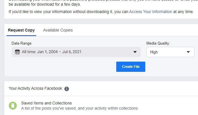 Cómo descargar su historial de chat de Facebook para mantener la información de Facebook de forma segura