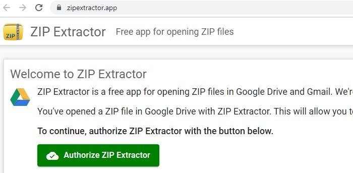 Zip Rar Google Drive Zipextractor Autorizar