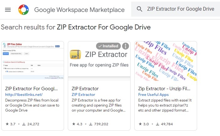 Zip Rar Google Drive Zip Extractor Google Workspace Marketplace