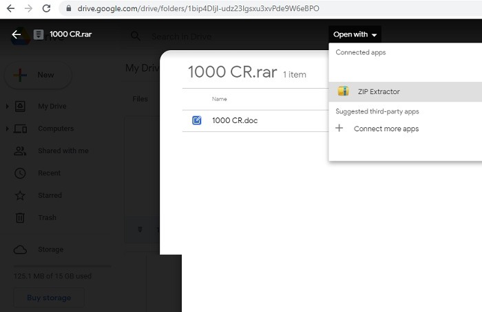 Zip Rar Google Drive Abrir archivos Zip Extractor