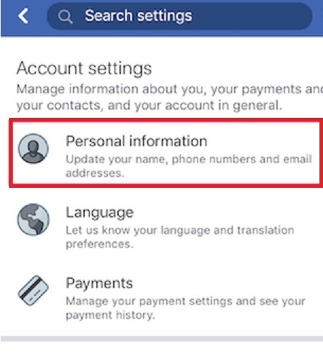 Cómo cambiar tu nombre en la aplicación personal de Facebook