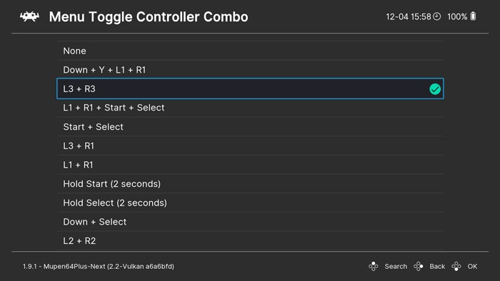 Juega juegos de Ps1 en PC Combo de controlador de alternancia de menú Retroarch