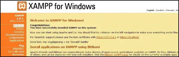 Configuración de la página web de Windows Xampp 1