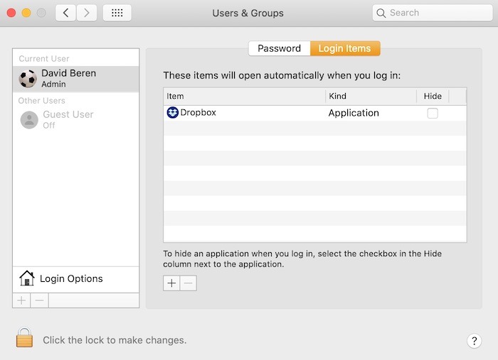 Nueve programas de inicio automático de configuración oculta de Mac