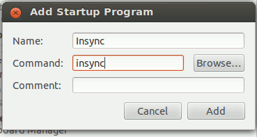 aplicación de inicio insync