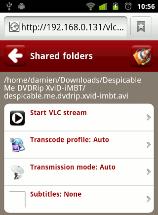 vlc-shares-android-start-stream