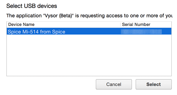 vysor-select