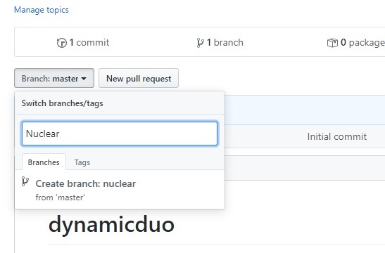 Crear un nuevo repositorio Github de marca