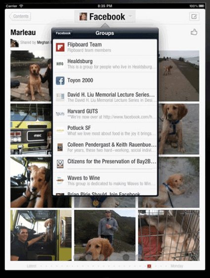 Integración de Flipboard con Facebook