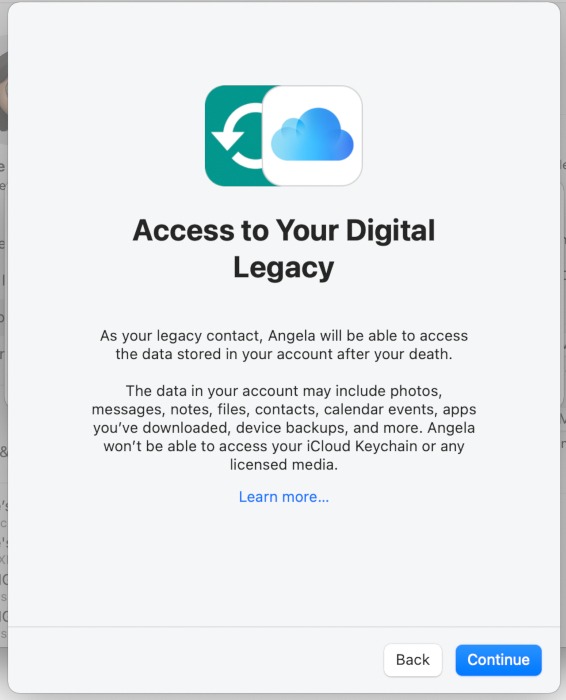 Acceso a Apple heredado digital