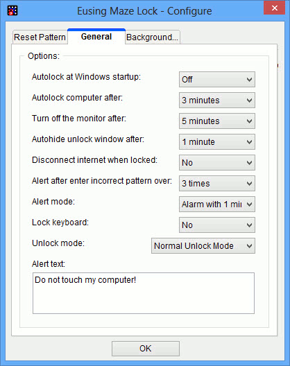 patrón-eusing-general-config