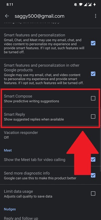 Smart Redactar Responder Gmail Android