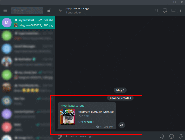 Uso de Telegram Crear canal privado 5