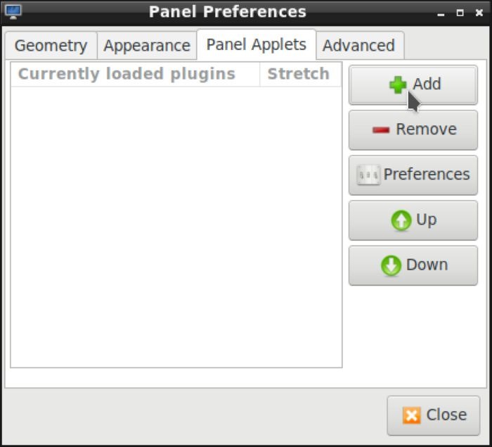 Paneles Lxde como subprogramas del panel de lanzadores