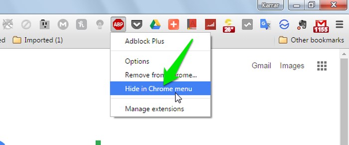 Organizar-Chrome-Extension-buttons-Hide-extension-button