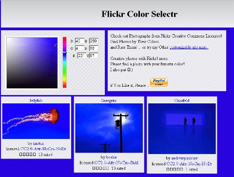 selector de color de flickr