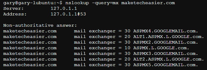 nslookup-expertogeek-mx