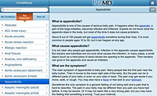 Condiciones de WebMD