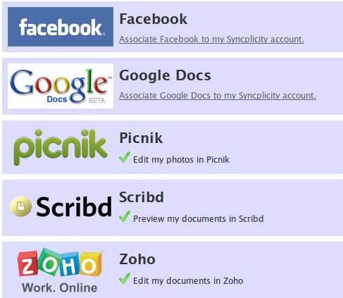 aplicaciones de terceros syncplicity