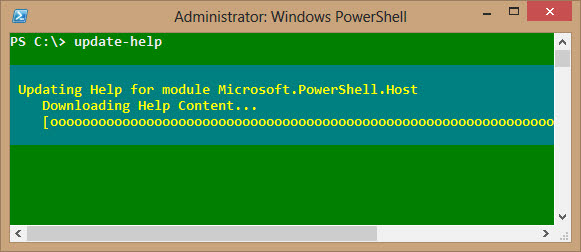 sistema de ayuda de actualización de powershell