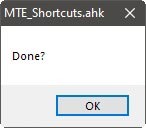 Accesos directos específicos de la aplicación con Ahk Done Messagebox