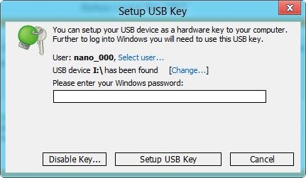 Configurar llave USB