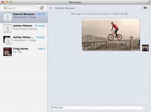 mac osx iMessage